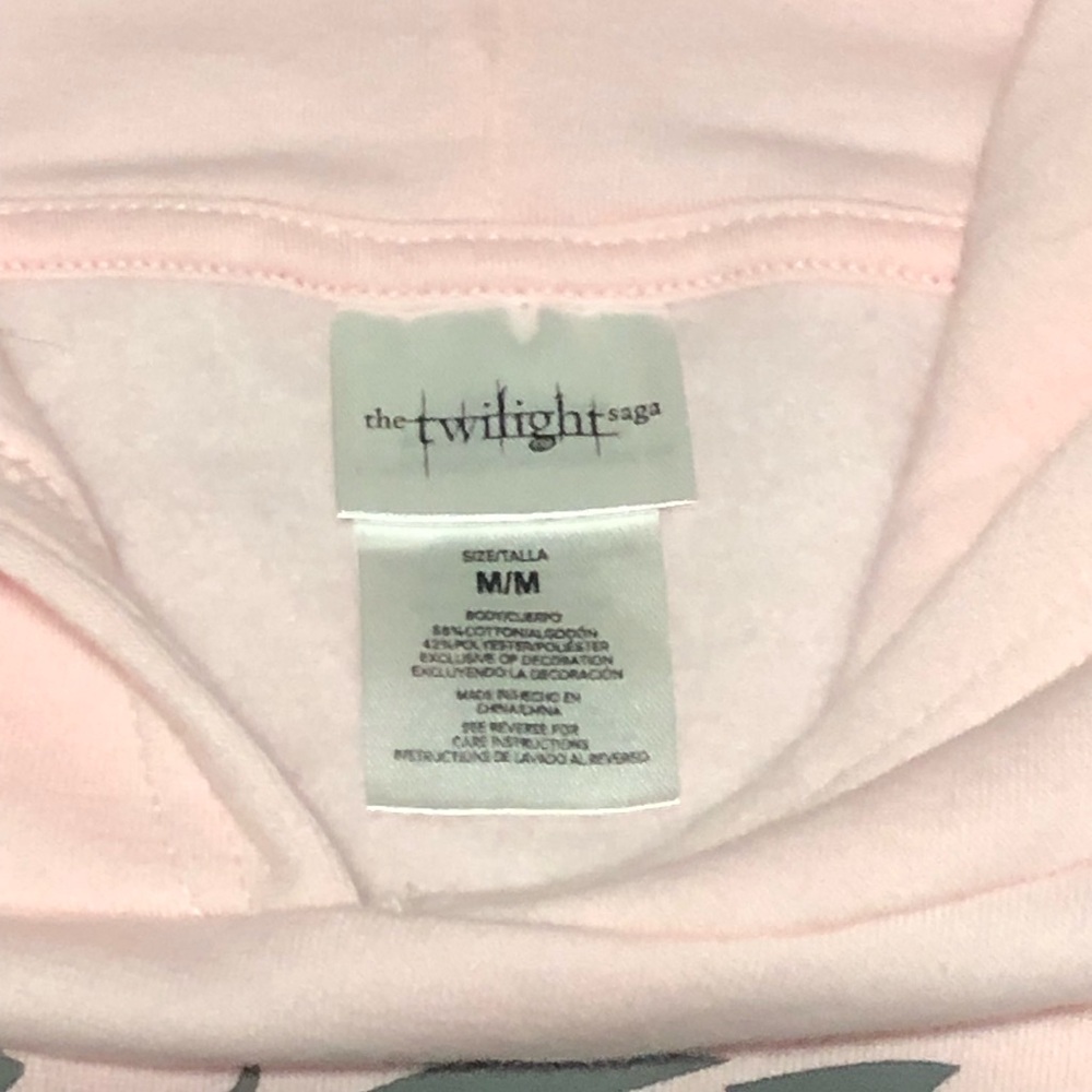 Twilight Saga Women's Hoodie Bella Swan/ Edward, Size Medium, Twilight Rimstone - Picture 4 of 5